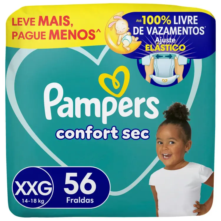 Fralda Confort Sec XXG 56 unidades